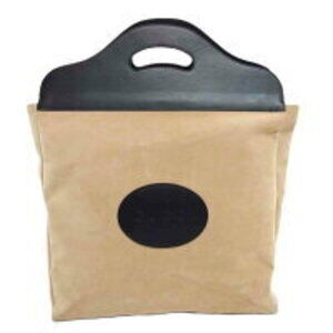 GUCCI round logo suede handbag Beige Tan Brown